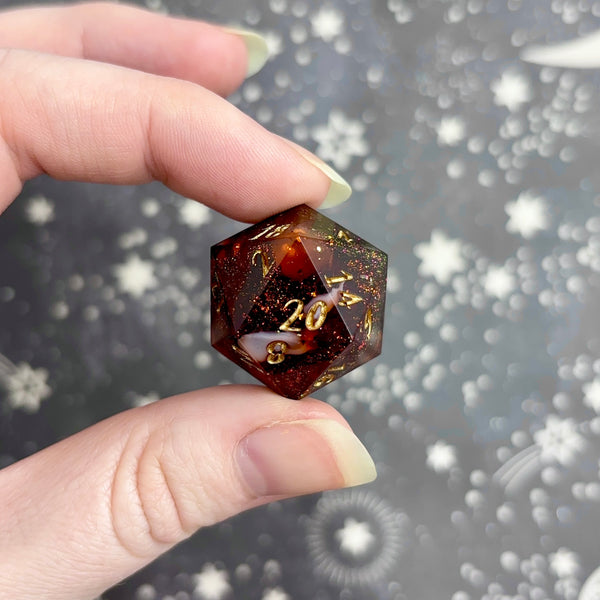"Ash and Cinders" - Show Off Numeric d20
