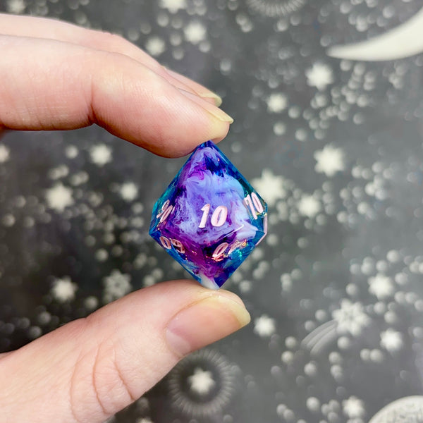 "Cosmic Light" - 7 Piece Show Off Set - Logo d20
