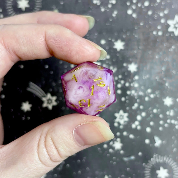 "Blissful Beginnings" - Elongated 7 Piece Show Off Set - Logo d20