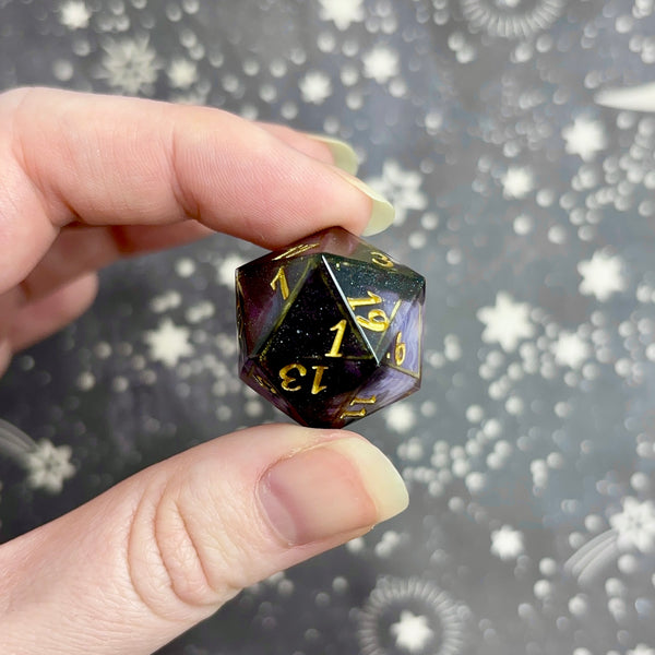 "Overtaking" - Elongated 7 Piece Show Off Set - Logo d20