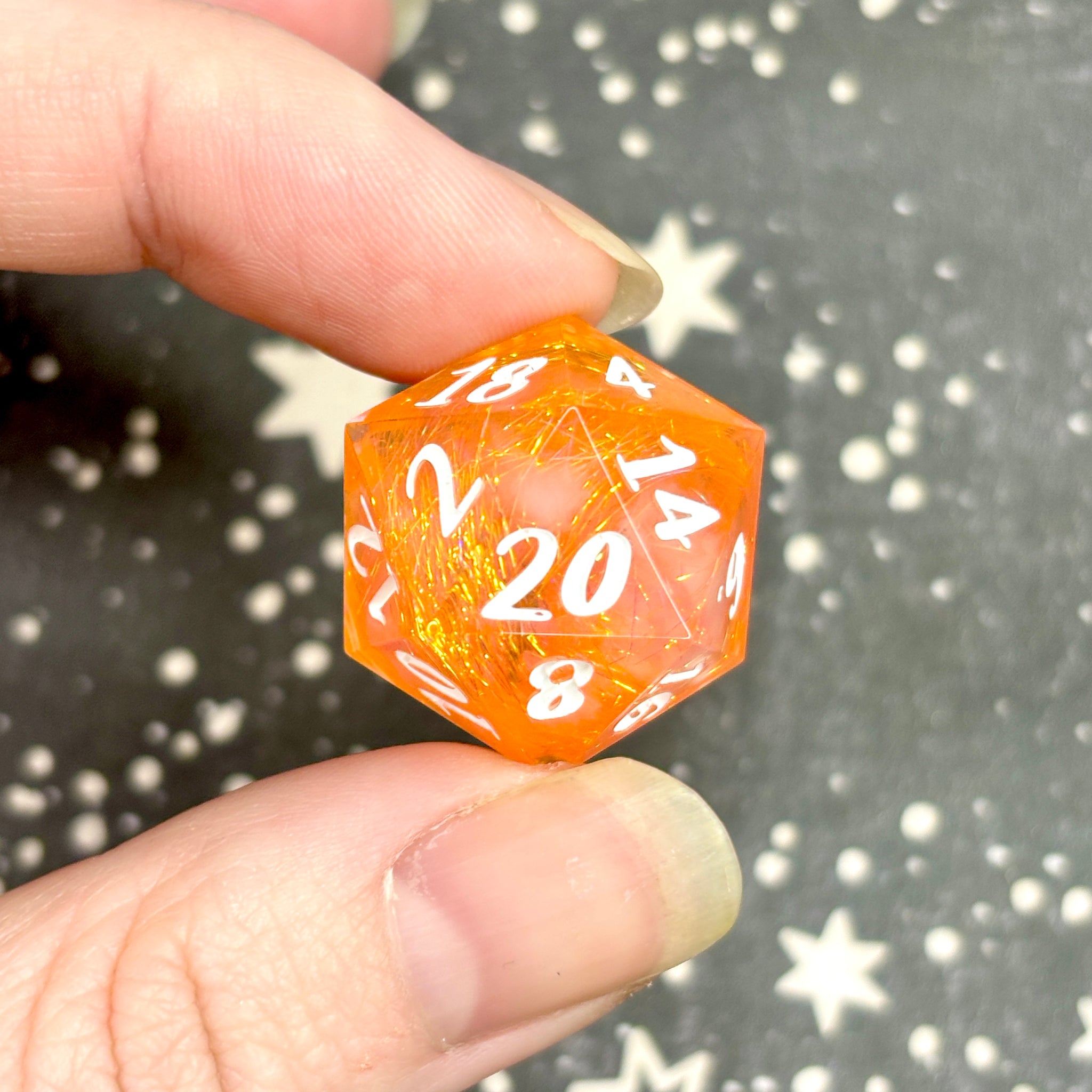 "Tangerine Tang" - Standard Numeric d20