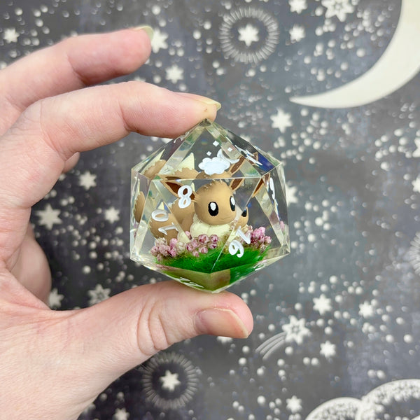 "Eevee's Garden" - 40mm Show-Off Logo d20