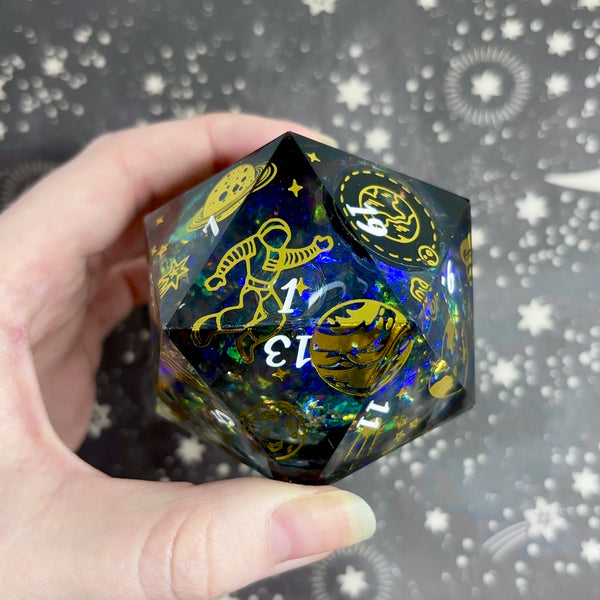 "Galactic Voyage" - 60mm Logo d20