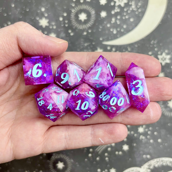 "Cotton Candy Cosmos" - 7 Piece Set - Logo d20