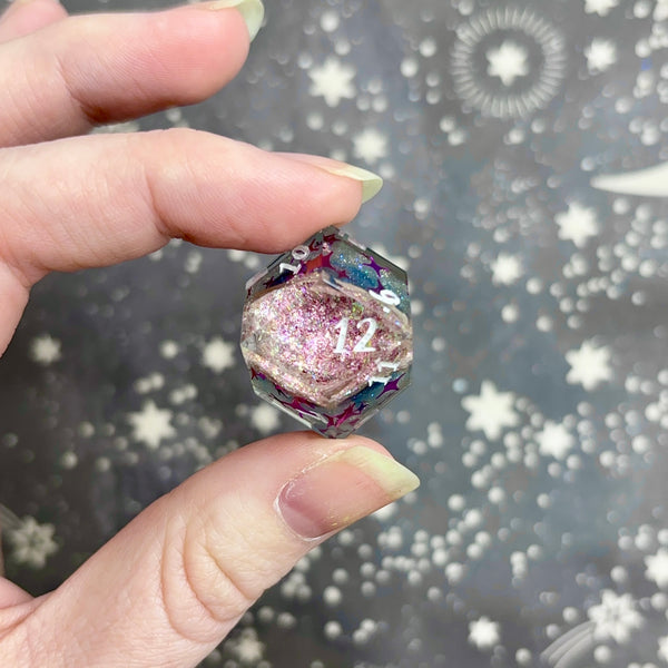 "Cosmic Geodes" - 7 Piece Show Off Set - Logo d20