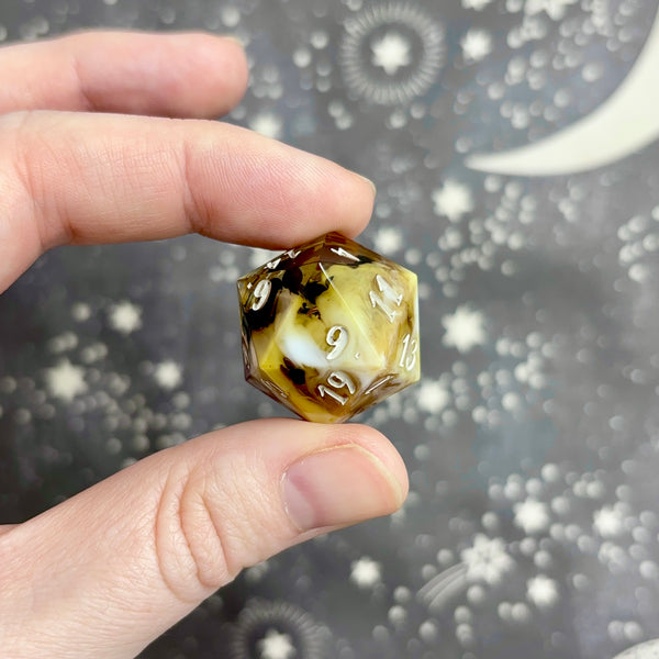 "Liquid Brown Sugar Boba" - Show-Off Logo d20