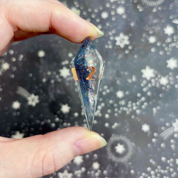 "Dazzled" - Elongated 7 Piece Show Off Set - Logo d20