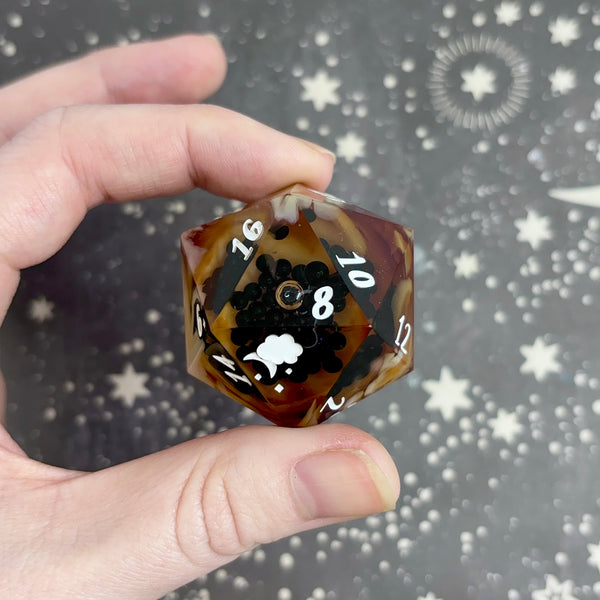 "Brown Sugar Boba" - 35mm Show-Off Logo d20