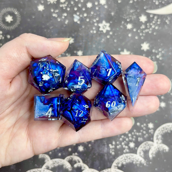 "Crushed Velvet" - 7 Piece Show Off Set - Logo d20