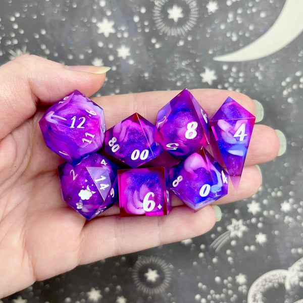 "Into the Iris" - 7 Piece Show Off Set - Logo d20