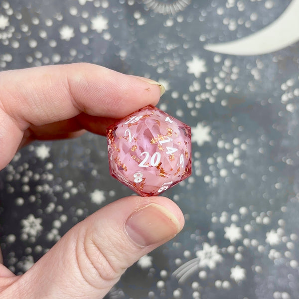 "Copper and Pink" - Show Off Numeric d20
