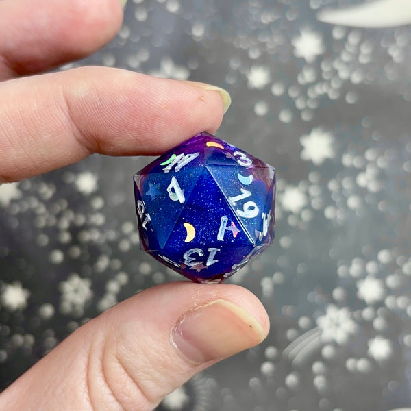 "Moonbow" - 7 Piece Show Off Set - Logo d20