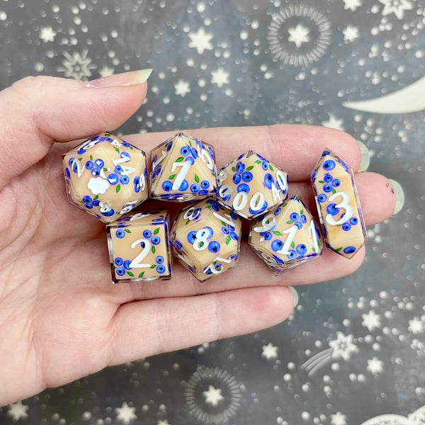 "Blueberries" - 7 Piece Set - Logo d20