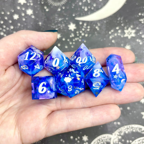 "Fading Nights" - 7 Piece Set - Logo d20