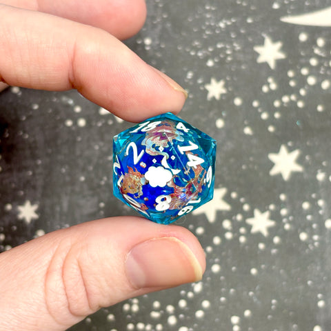 "Liquid Gold Fish" - Standard Logo d20