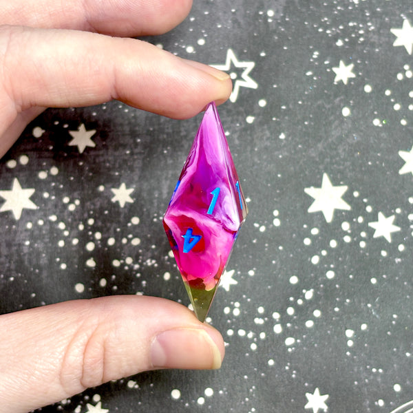 "New Dawn" - Elongated 7 Piece Show Off Set - Logo d20