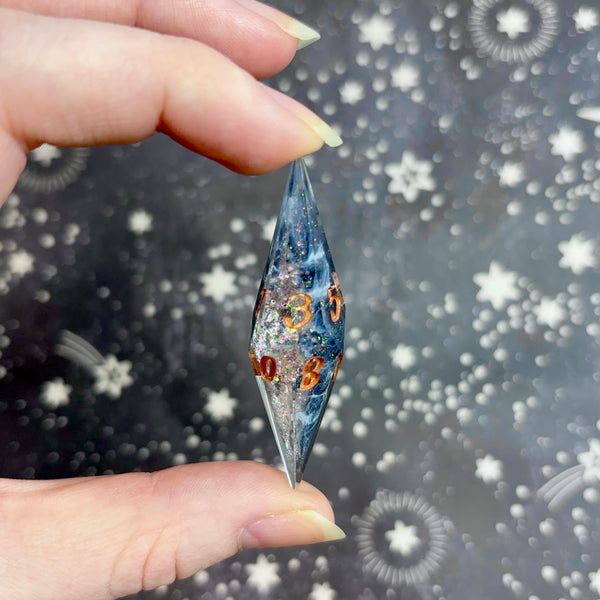 "Dazzled" - Elongated 7 Piece Show Off Set - Logo d20