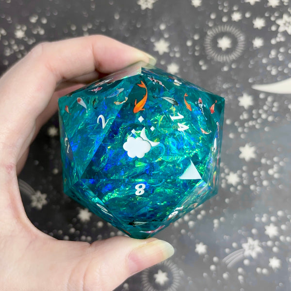 "Koi Current" - 60mm Logo d20