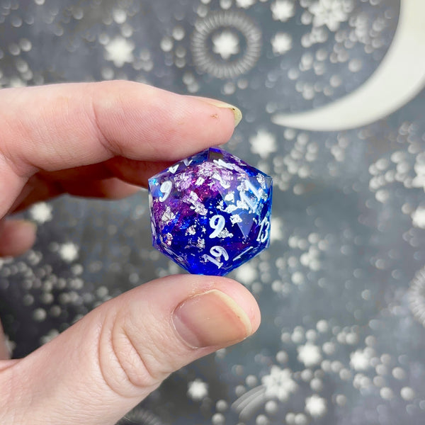 "Silver Geode" - Show Off Logo d20