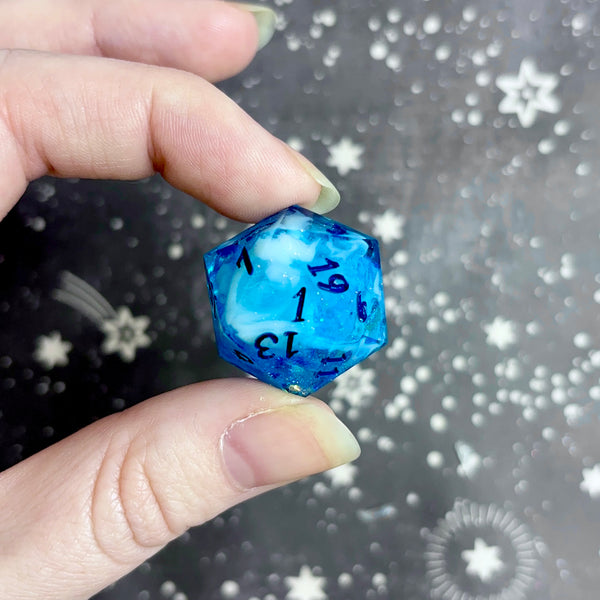 "Frostbitten Aurora" - 7 Piece Show Off Set - Numeric d20