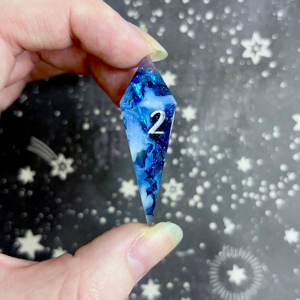 "Misty Midnight" - Elongated 7 Piece Show Off Set - Logo d20