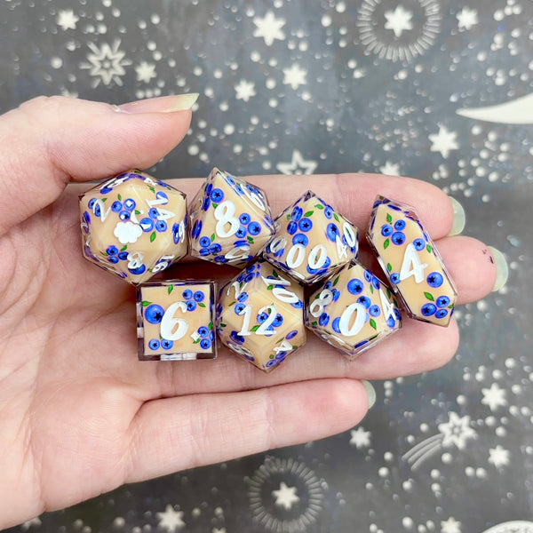 "Blueberries" - 7 Piece Set - Logo d20
