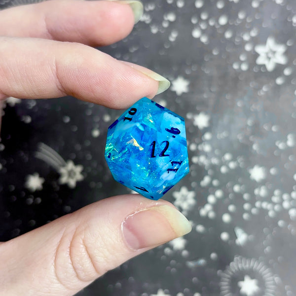 "Frostbitten Aurora" - 7 Piece Show Off Set - Numeric d20