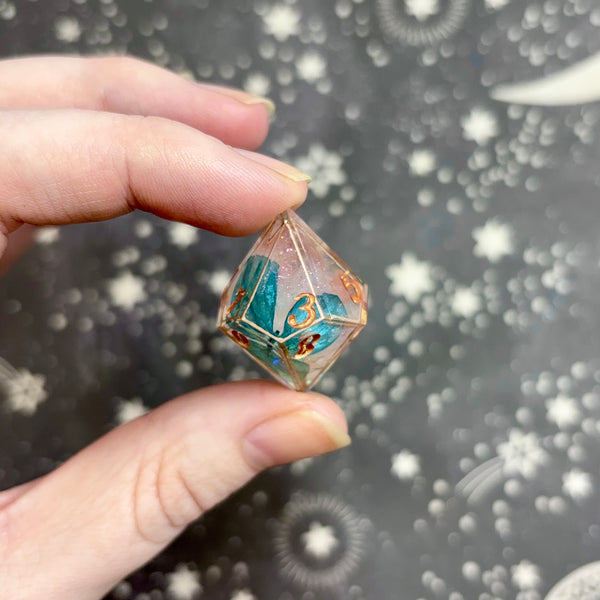 "Fey Bloom" - 7 Piece Show Off Set - Logo d20