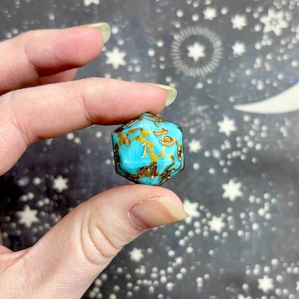 "Copper Turquoise" - Standard Logo d20