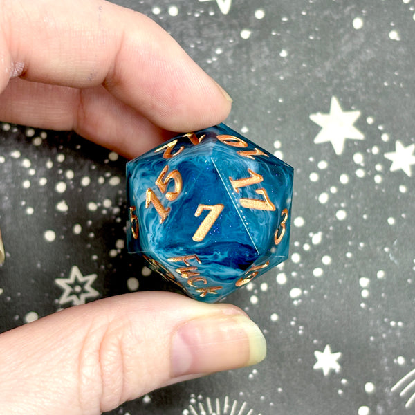 "First Frost" - Oversized 28mm Yeet/Fuck d20