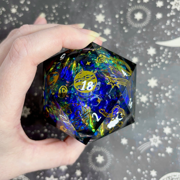 "Galactic Voyage" - 60mm Logo d20