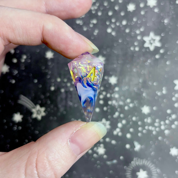 "The Cobalt Empress" - 7 Piece Show Off Set - Numeric d20