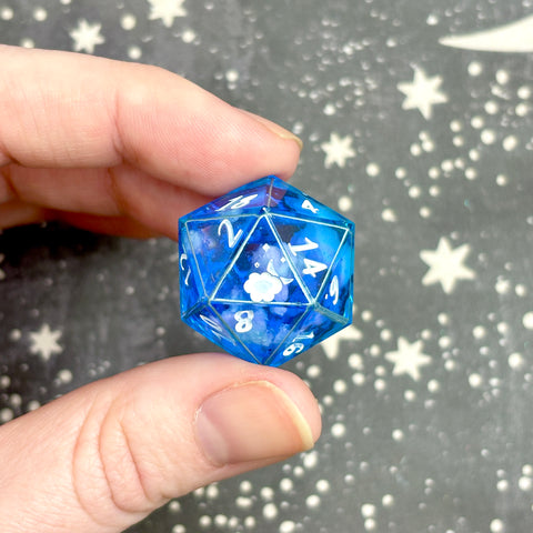 "Cloudgazing Caged" blue - Show Off Logo d20