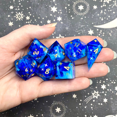 "Splendid Stars" - 7 Piece Show Off Set - Logo d20