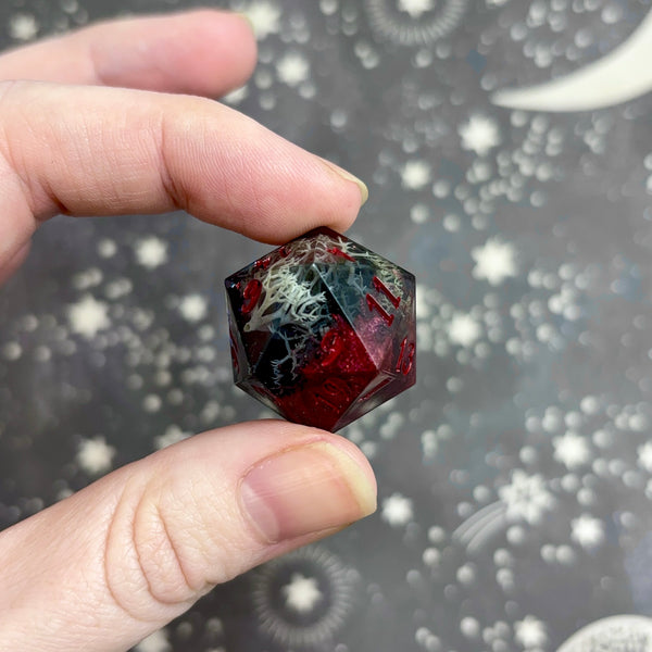 "Lost Life" - Elongated 7 Piece Show Off Set - Logo d20