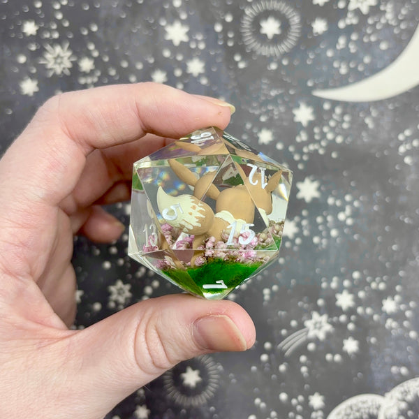 "Eevee's Garden" - 40mm Show-Off Logo d20