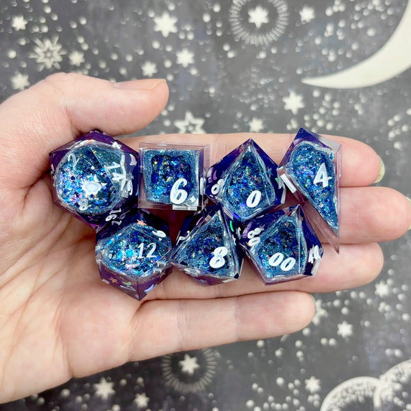 "Moonbow" - 7 Piece Show Off Set - Logo d20