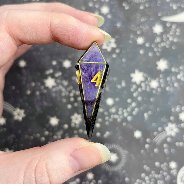 "Overtaking" - Elongated 7 Piece Show Off Set - Logo d20