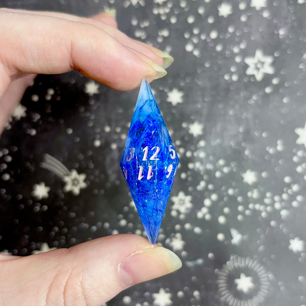 "Pensive Whimsy" - Elongated 7 Piece Show Off Set - Logo d20