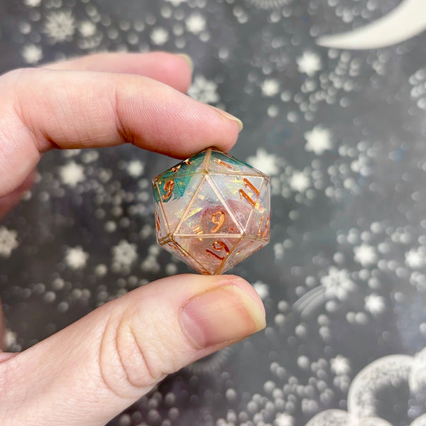 "Fey Bloom" - 7 Piece Show Off Set - Logo d20
