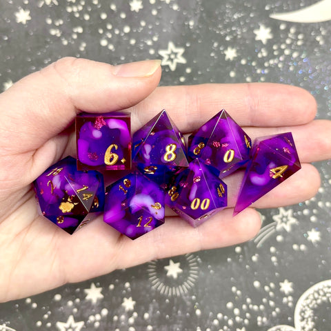 "Season of the Witch" - 7 Piece Show Off Set - Logo d20