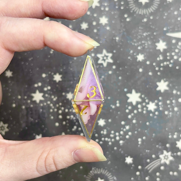 "Caged Princess" - Elongated 7 Piece Show Off Set - Logo d20