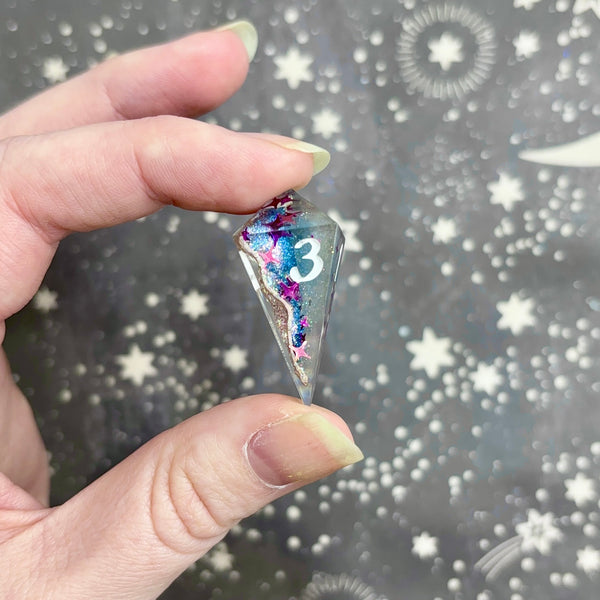 "Cosmic Geodes" - 7 Piece Show Off Set - Logo d20