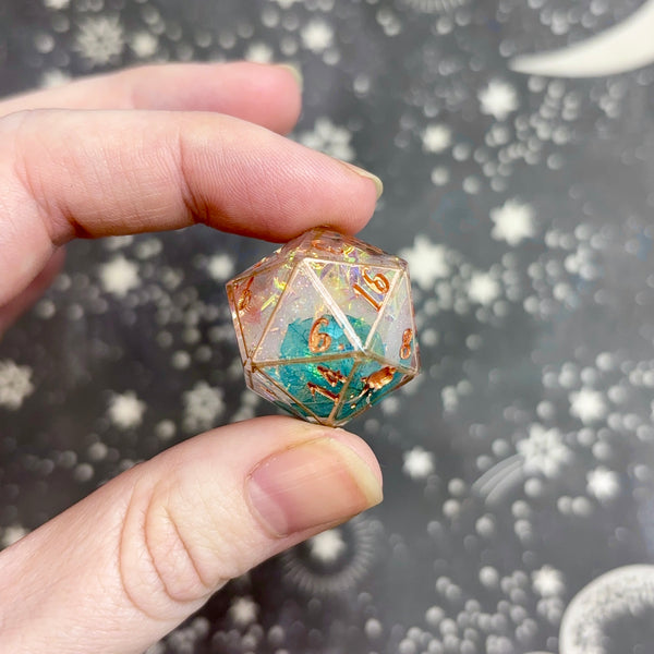 "Fey Bloom" - 7 Piece Show Off Set - Logo d20