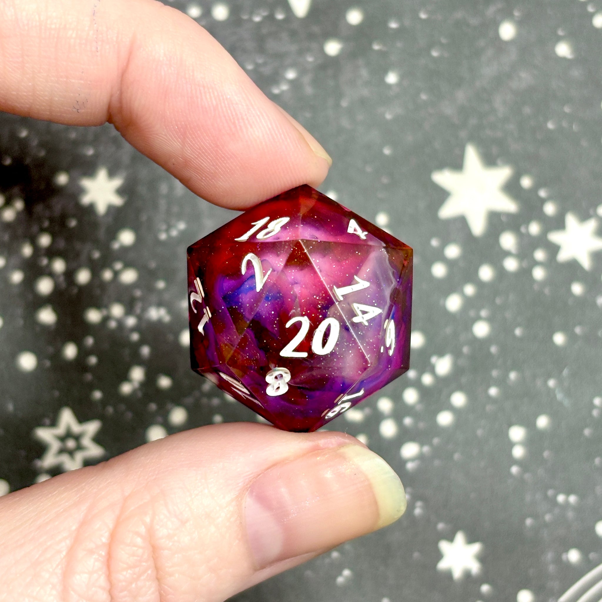 "Galactic Flare" - Show Off Numeric d20