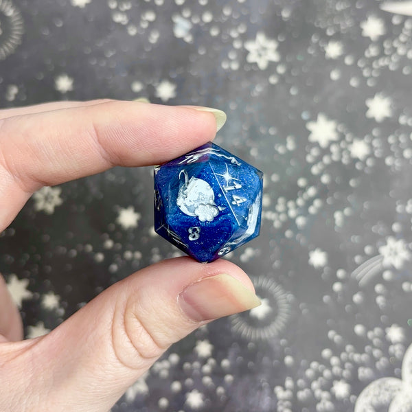 "Moon Phases" - 7 Piece Show Off Set - Logo d20