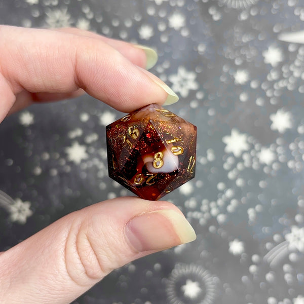 "Ash and Cinders" - Show Off Numeric d20