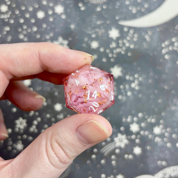 "Copper and Pink" - Show Off Numeric d20
