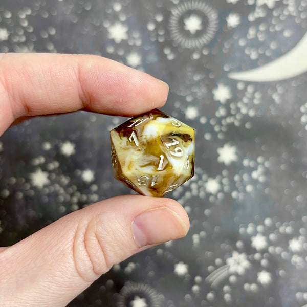 "Liquid Brown Sugar Boba" - Show-Off Logo d20