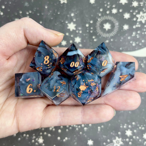 "Legacy Impact" - 7 Piece Show Off Set - Logo d20
